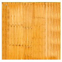 Grange Feather edge Vertical slat 5ft Wooden Fence panel (W)1.83m (H)1.5m, Pack of 3