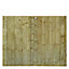 Grange Feather edge Vertical slat 5ft Wooden Fence panel (W)1.83m (H)1.5m, Pack of 5