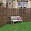 Grange Hazel Horizontal slat Wooden Fence panel (W)1.8m (H)1.8m, Pack of 3
