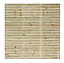 Grange Horizontal slat Contemporary Horizontal slat Wooden Fence panel (W)1.79m (H)1.79m, Pack of 4