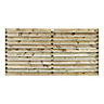 Grange Louvre Horizontal slanted slat 3ft Wooden Fence panel (W)1.8m (H)0.9m, Pack of 3