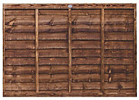 Grange Overlap 4ft Wooden Fence panel (W)1.83m (H)1.2m