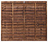 Grange Overlap 5ft Wooden Fence panel (W)1.83m (H)1.5m