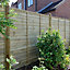 Grange Overlap Horizontal slat Pressure treated 5ft Wooden Fence panel (W)1.83m (H)1.5m, Pack of 5