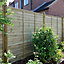 Grange Overlap Horizontal slat Pressure treated Wooden Fence panel (W)1.83m (H)1.8m, Pack of 5