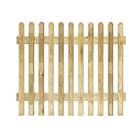 Grange Pressure treated Wooden Picket fence (W)1.8m (H)1m, Pack of 3