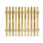 Grange Pressure treated Wooden Picket fence (W)1.8m (H)1m, Pack of 3