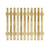 Grange Pressure treated Wooden Picket fence (W)1.8m (H)1m, Pack of 4