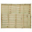 Grange Pro lap Horizontal waney edge slat 5ft Wooden Fence panel (W)1.83m (H)1.5m, Pack of 3