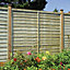 Grange Pro lap Horizontal waney edge slat 5ft Wooden Fence panel (W)1.83m (H)1.5m, Pack of 4