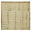 Grange Pro lap Horizontal waney edge slat Wooden Fence panel (W)1.83m (H)1.8m, Pack of 3