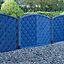 Grange St Lunair V shape grooved slat 4ft Wooden Fence panel (W)1.8m (H)1.2m, Pack of 3