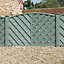 Grange St Lunair V shape grooved slat 4ft Wooden Fence panel (W)1.8m (H)1.2m, Pack of 5
