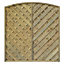 Grange St Lunair V shape grooved slat Wooden Fence panel (W)1.8m (H)1.8m, Pack of 5