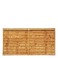 Grange Traditional Lap 3ft Wooden Fence panel (W)1.83m (H)0.9m, Pack of 4