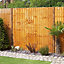 Grange Traditional lap Vertical slat Wooden Fence panel (W)1.83m (H)1.8m, Pack of 4