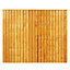Grange Traditional lap Vertical square edged slat 5ft Wooden Fence panel (W)1.83m (H)1.5m, Pack of 4