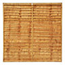 Grange Traditional Lap Wooden Fence panel (W)1.83m (H)1.8m, Pack of 4