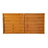 Grange Traditional Overlap Horizontal slat 3ft Wooden Fence panel (W)1.83m (H)0.9m