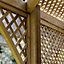 Grange Valencia Lattice Arbour, (H)2300mm (W)2000mm (D)2000mm - Assembly required