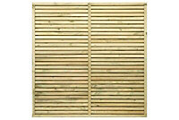 Grange Vogue 4ft Wooden Fence panel (W)1.8m (H)1.2m, Pack of 3