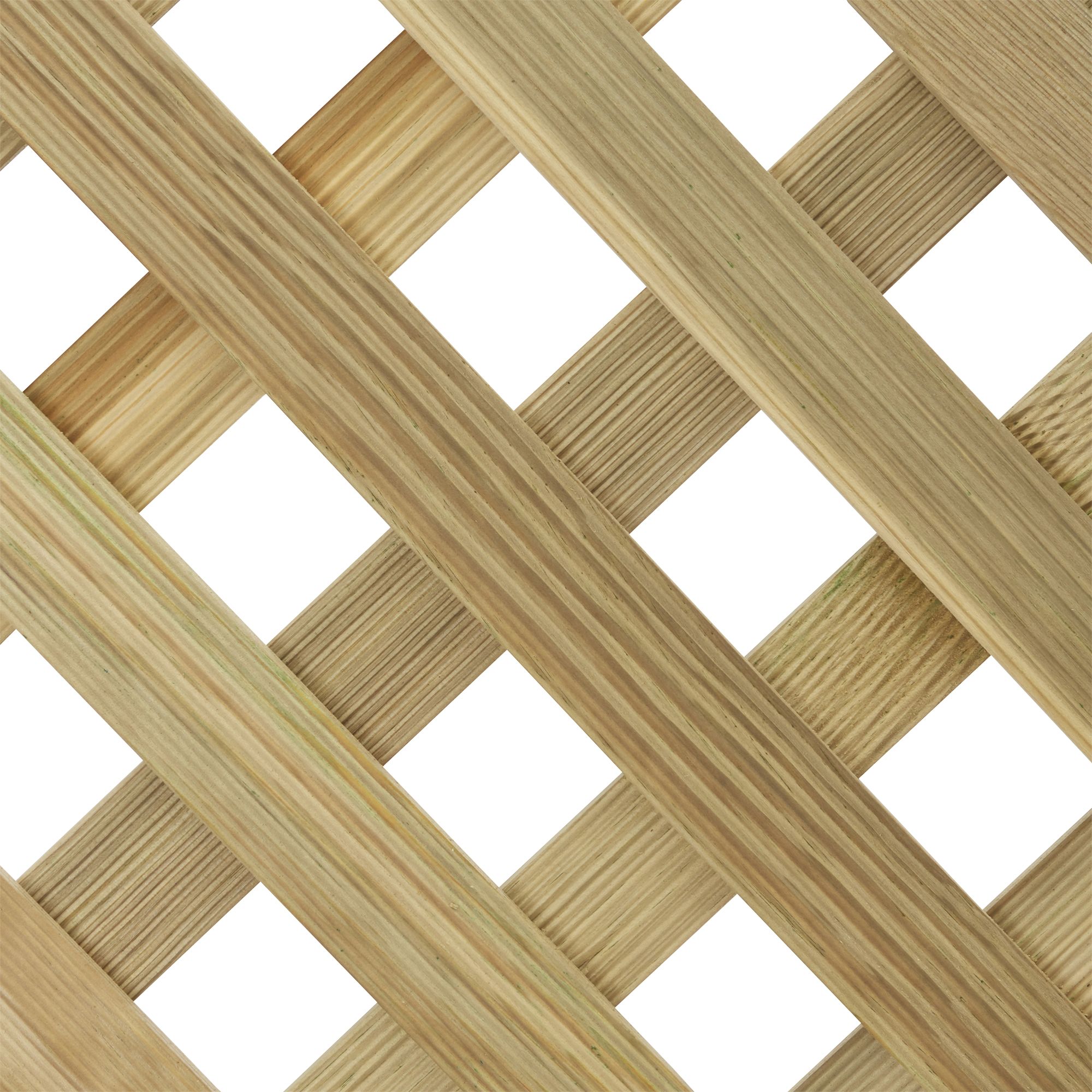 Grange Woodbury 2ft Lattice European softwood Trellis panel (W)180cm x (H)60cm