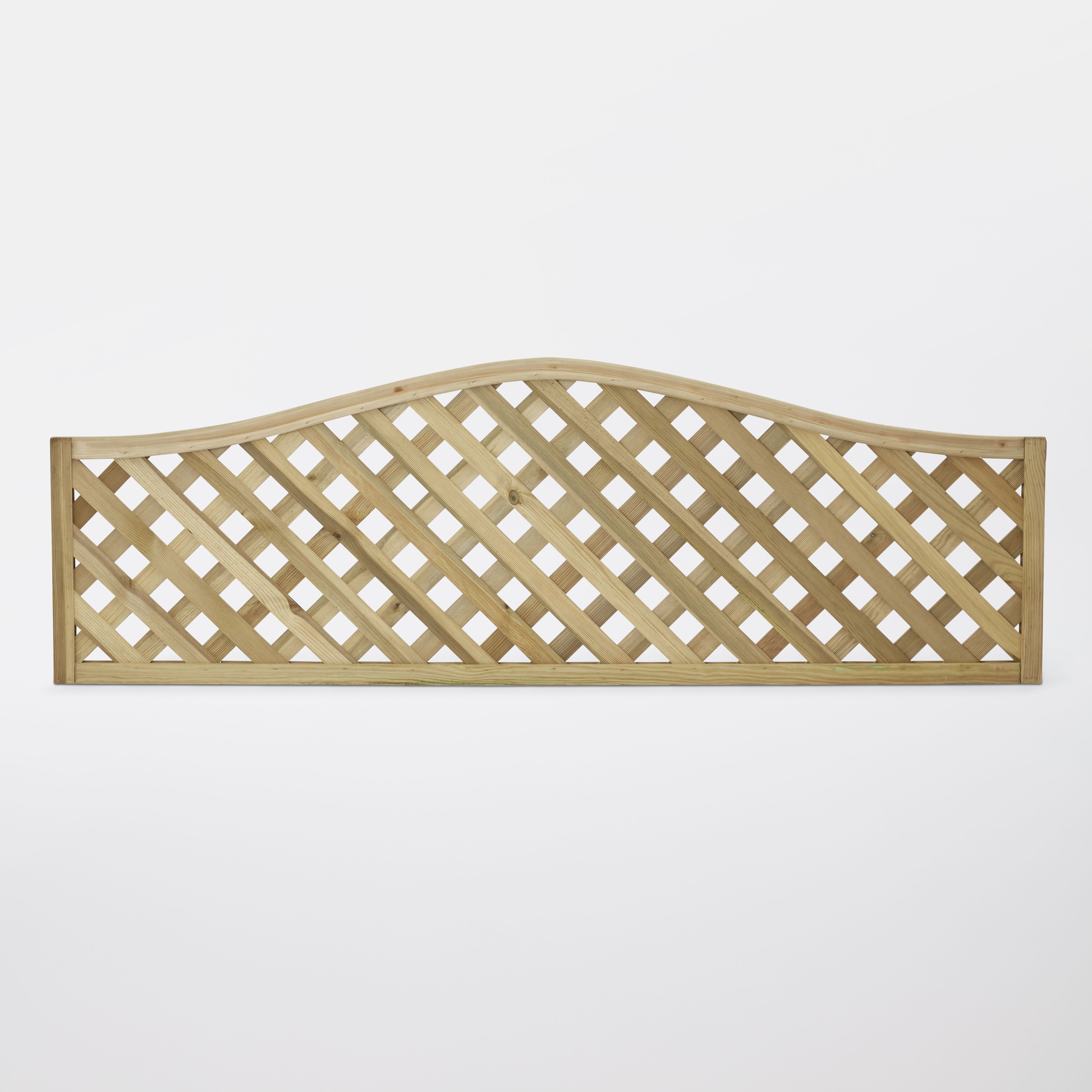 Grange Woodbury 2ft Lattice European softwood Trellis panel (W)180cm x (H)60cm