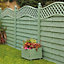 Grange Woodbury Horizontal grooved slat Wooden Fence panel (W)1.8m (H)1.8m, Pack of 5