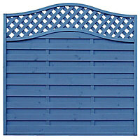 Grange Woodbury Horizontal slat Wooden Fence panel (W)1.8m (H)1.8m, Pack of 4