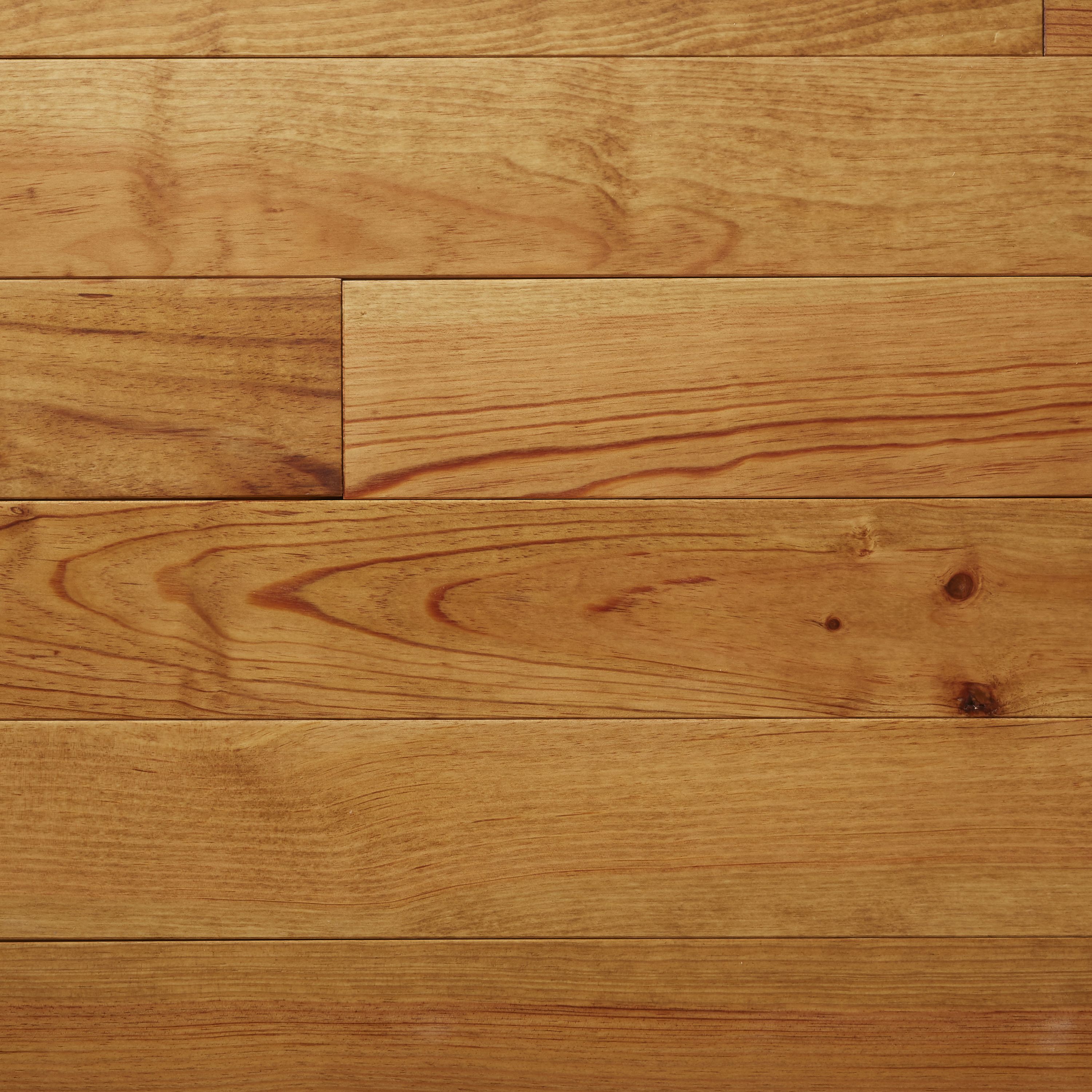 Granna Pine Solid wood Flooring Sample, (W)120mm