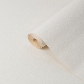 Graythwaite White Woodchip Textured Wallpaper