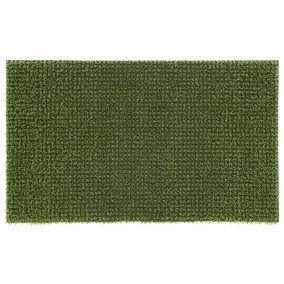 Green Artificial grass Polyethylene Door mat (L)750mm (W)450mm