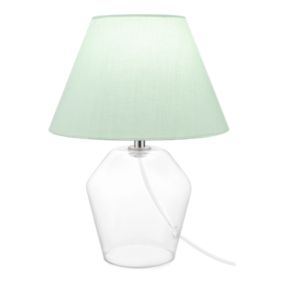 Green & Clear Glass LED Table lamp