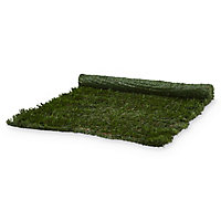 Green Metal & polyvinyl chloride (PVC) Artificial hedge screen (H)1m (W)3m