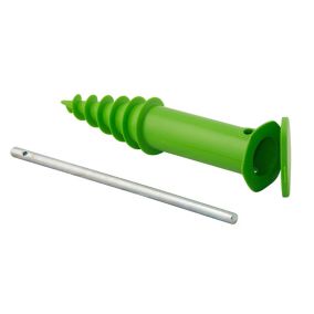 Green Plastic & steel Ground anchor (L)360mm