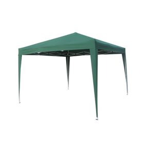 Green Pop up Square Gazebo tent (H) 2600mm (W) 3000mm