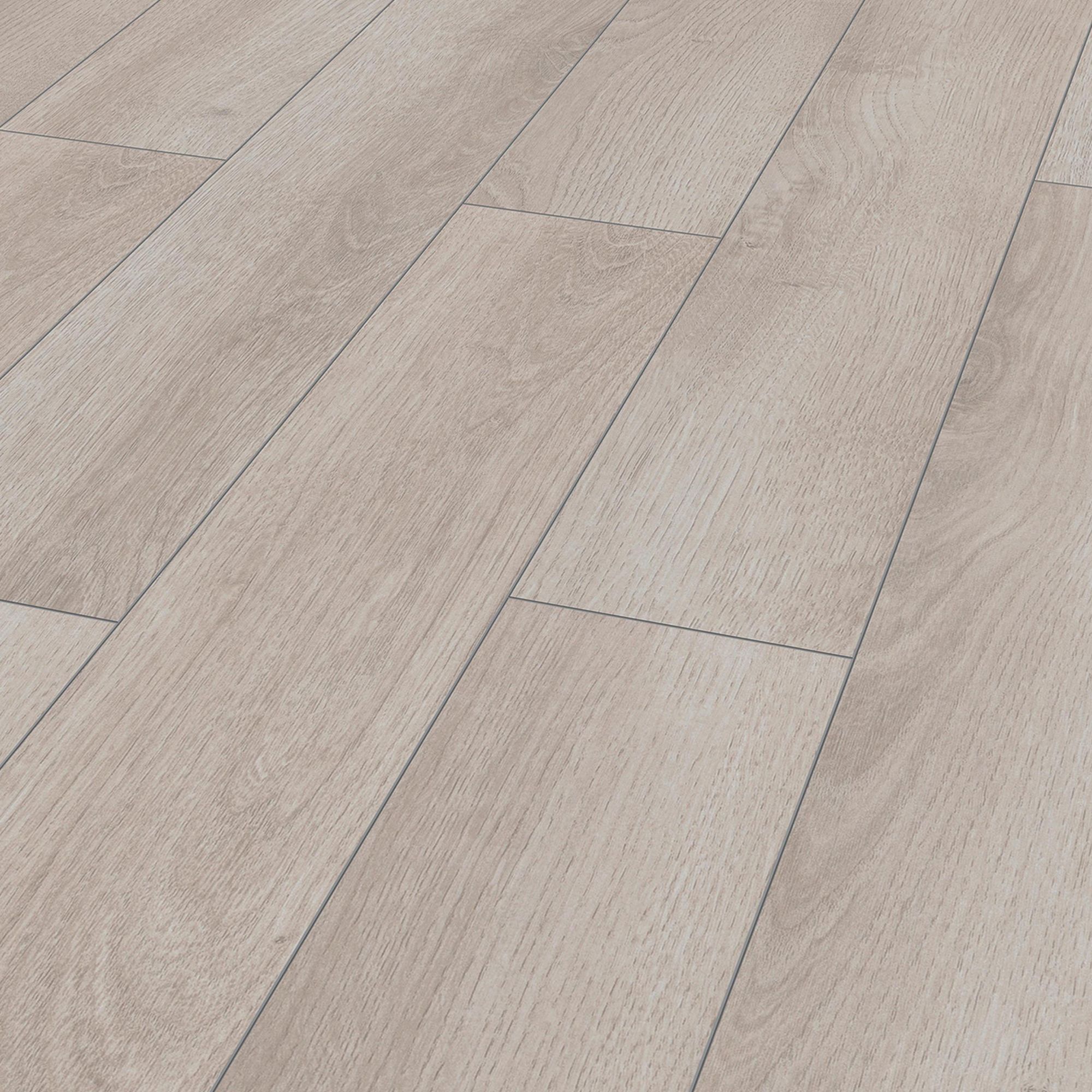 Grey Authentic oak effect Laminate Flooring, 2.4m²
