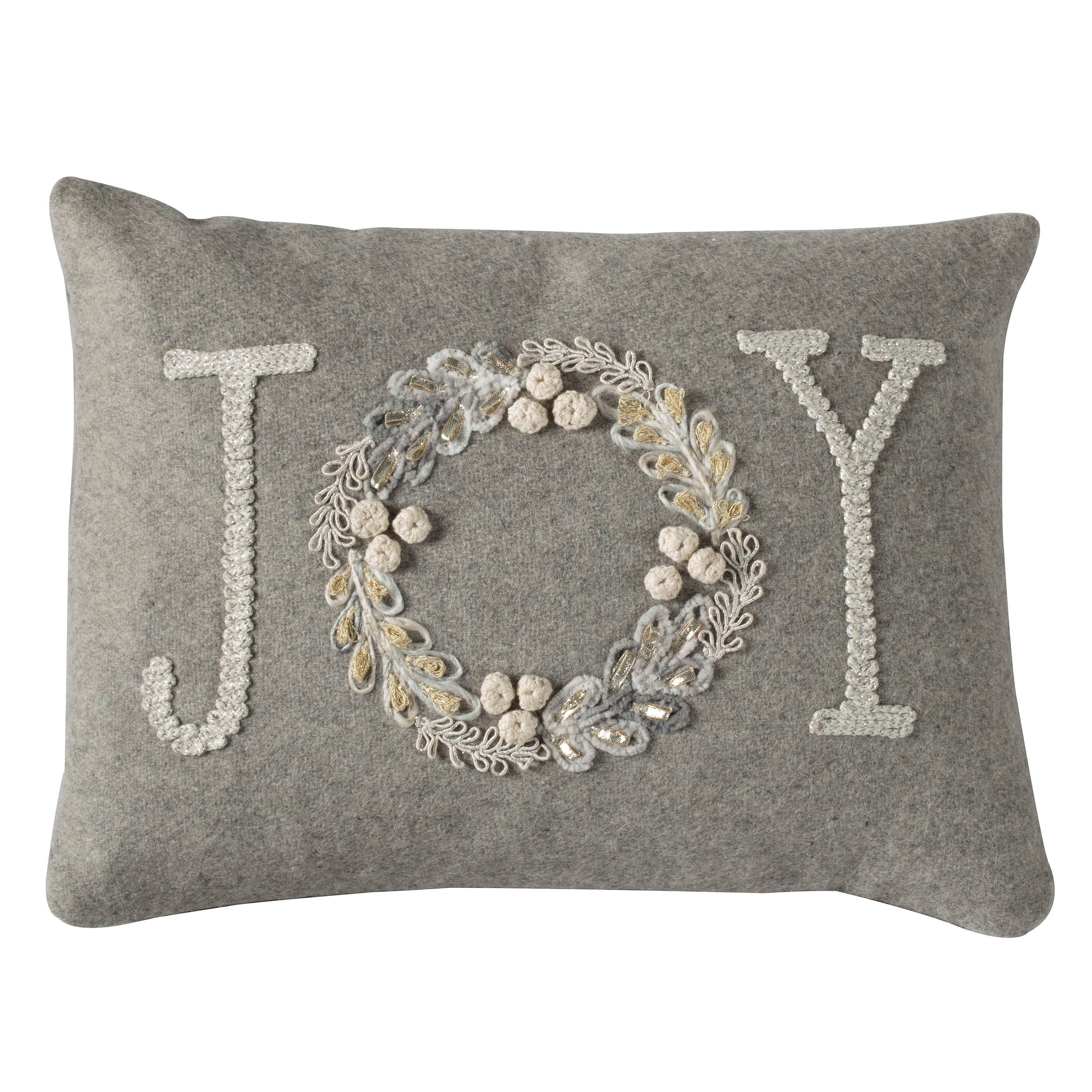 Grey christmas sale cushions