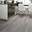 Grey Oak effect PVC Luxury vinyl click Luxury vinyl click flooring , (W)180mm