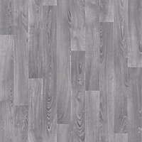 Grey Oak effect Vinyl flooring, 4m²