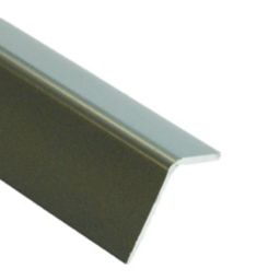 Grey PVC Equal L-shaped Angle profile, (L)2m (W)20mm