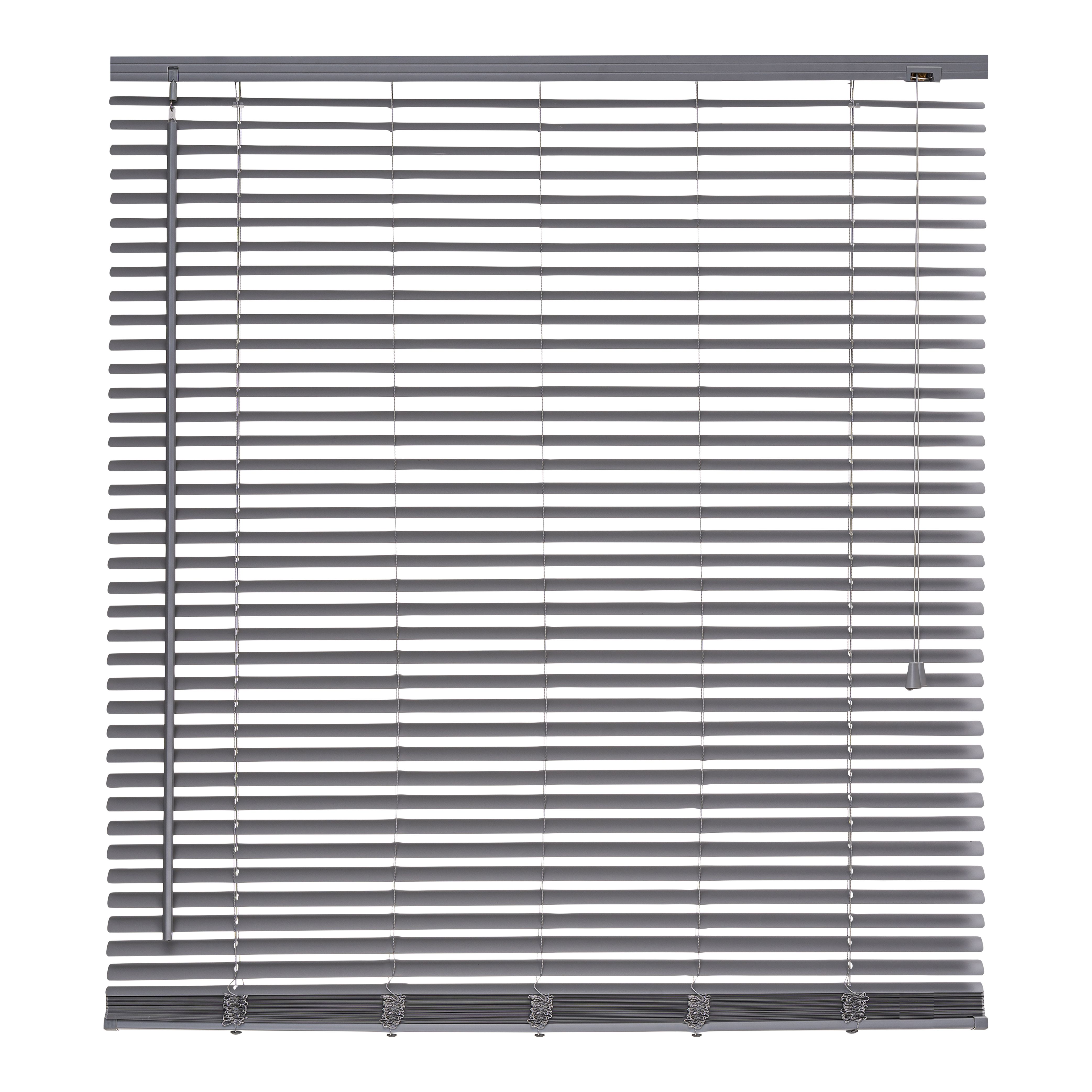 Grey PVC Venetian Blind (W)160cm (L)180cm