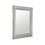 Grey Rectangular Framed Mirror (H)51cm (W)41cm
