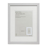 Grey Single Picture frame (H)44cm x (W)34cm