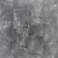 Grey Slate tile effect Vinyl flooring, 4m²