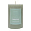 Grey Tranquil Pillar candle 315g, Medium