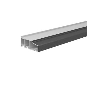 Grey uPVC Straight Window sill, (L)3m (W)70mm (T)30mm