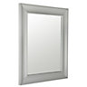 Grey Vintage Rectangular Framed Mirror (H)51cm (W)41cm