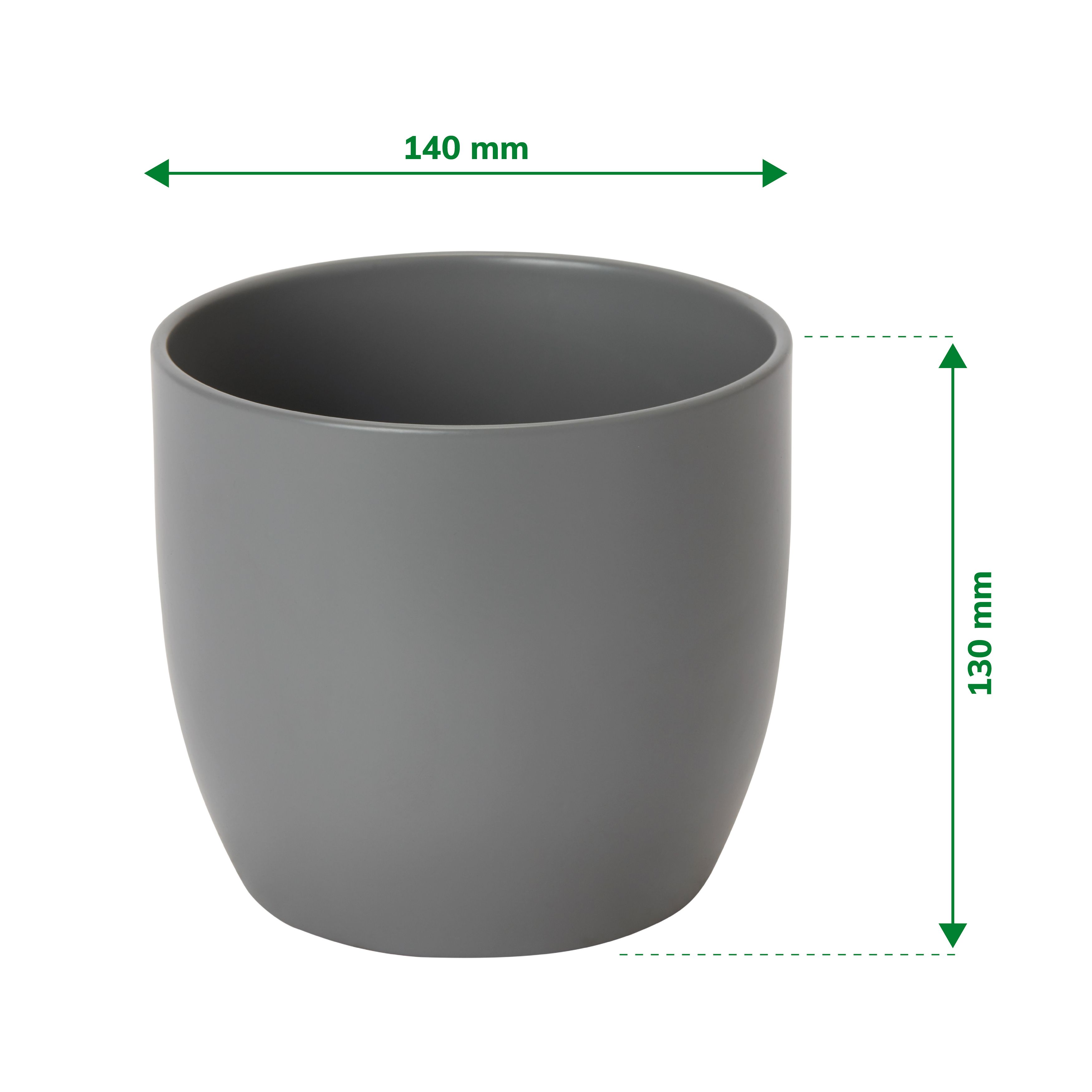 Griffin Ceramic Round Plant pot (Dia)14.4cm