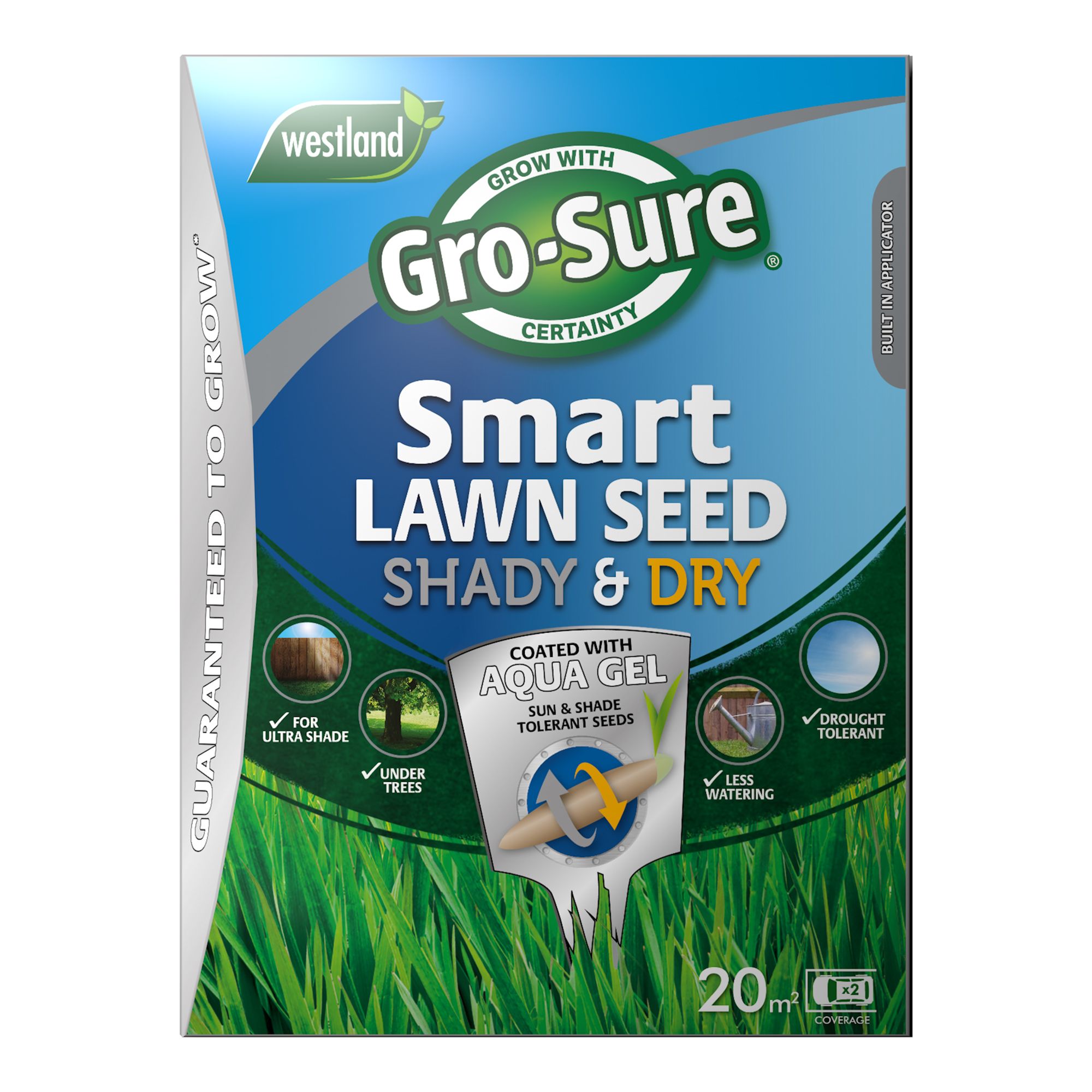 Gro-Sure Smart seed Lawn fertiliser 20m² 0.8kg